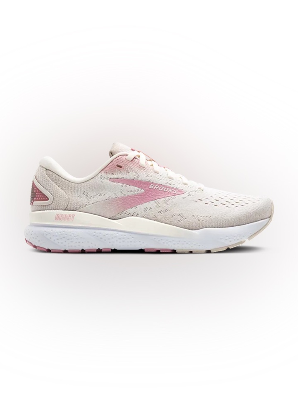 BROOKS Ghost 16 Running Shoes Coconut Zephyr White Size 9.5 Women's